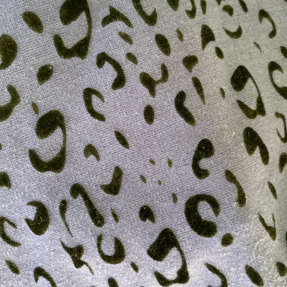 Tyler Boe Purple & Black Leopard Animal Print Asymmetrical Ruffle Tank Top - M - Picture 9 of 13